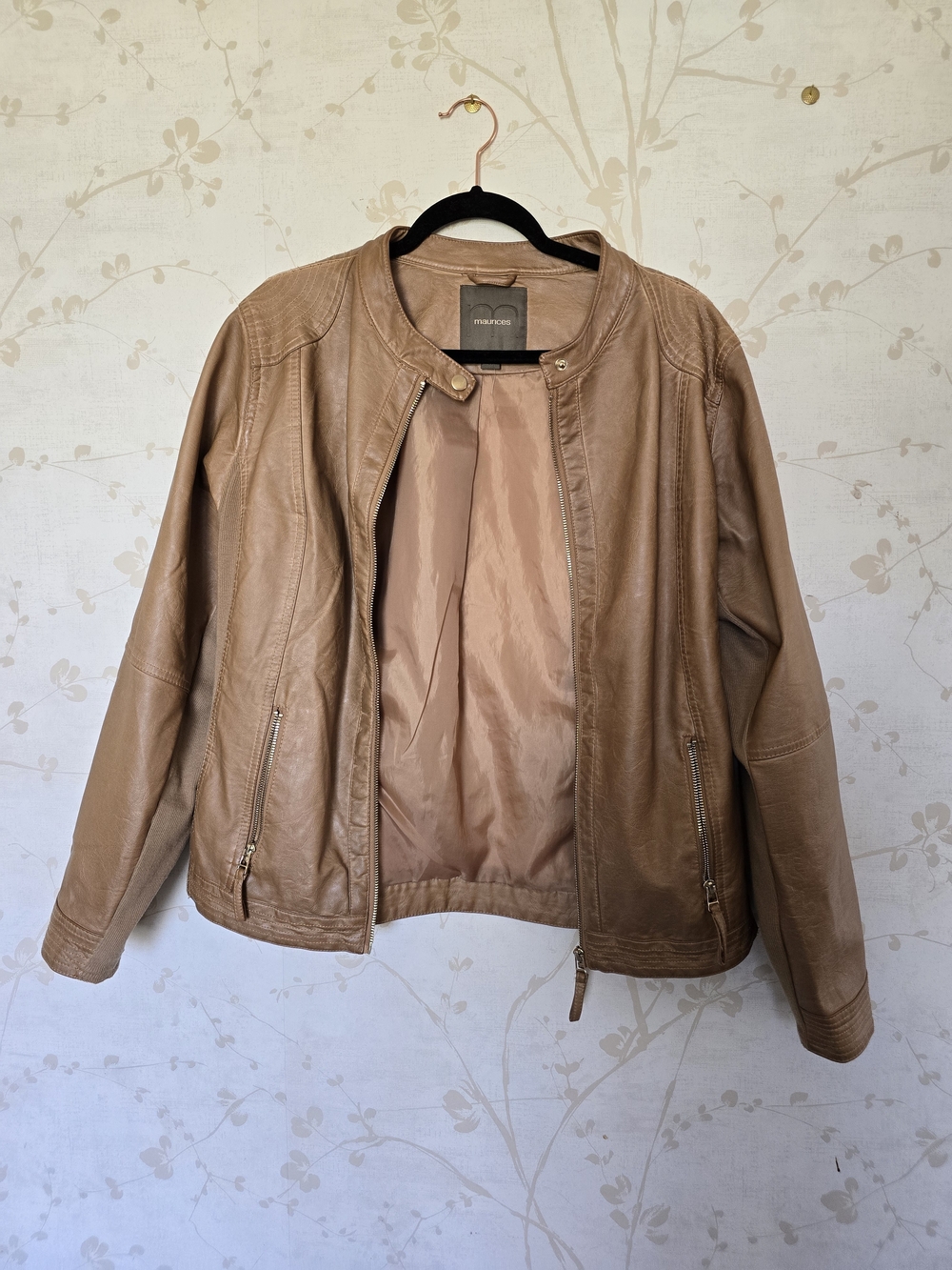 Maurices Women's Light Brown Leather Jacket
